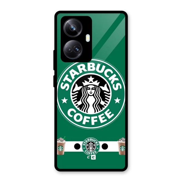 Ribbon StarBucks Glass Back Case for Realme 10 Pro Plus