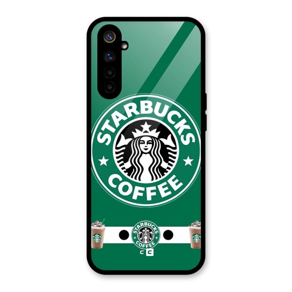 Ribbon StarBucks Glass Back Case for Realme 6