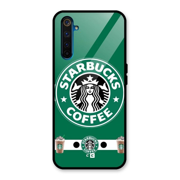 Ribbon StarBucks Glass Back Case for Realme 6 Pro