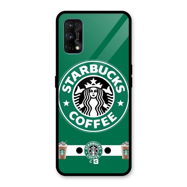 Ribbon StarBucks Glass Back Case for Realme 7 Pro