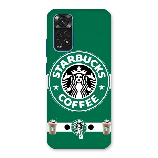 Ribbon StarBucks Glass Back Case for Redmi Note 11S