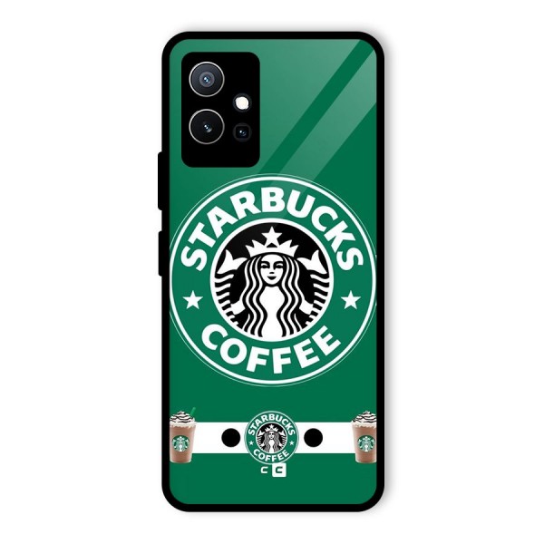 Ribbon StarBucks Glass Back Case for Vivo T1 5G