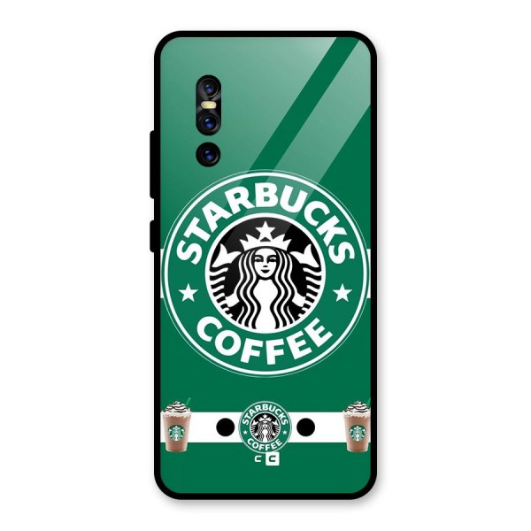 Ribbon StarBucks Glass Back Case for Vivo V15 Pro