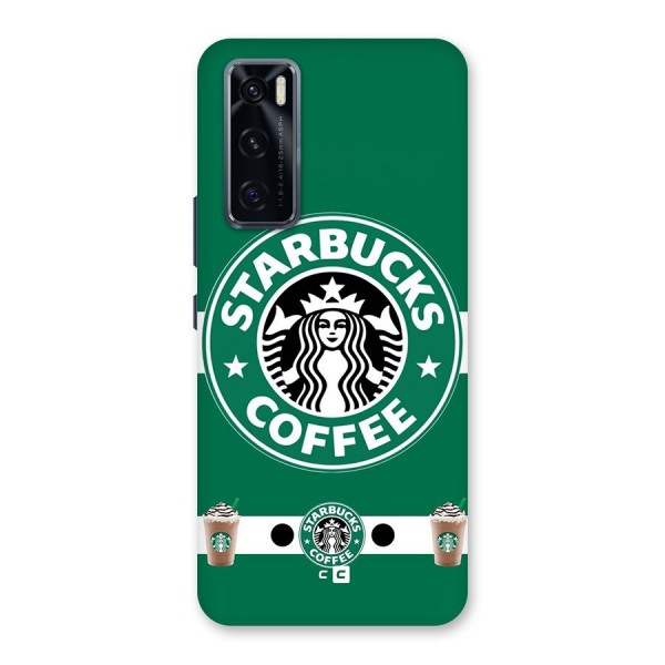 Ribbon StarBucks Glass Back Case for Vivo V20 SE