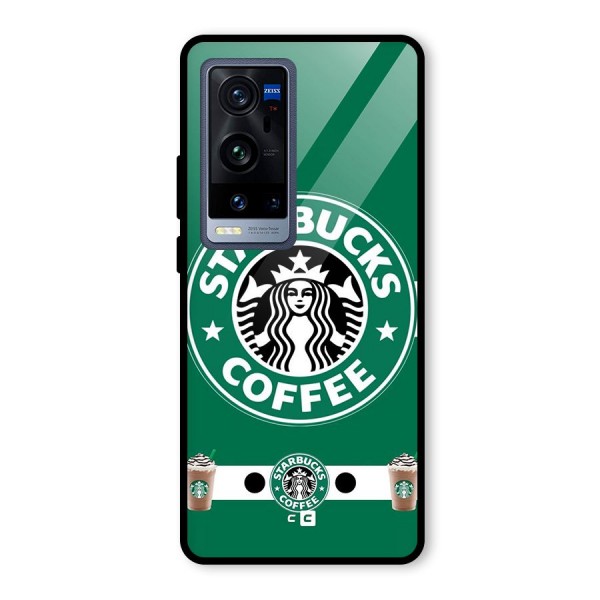 Ribbon StarBucks Glass Back Case for Vivo X60 Pro Plus