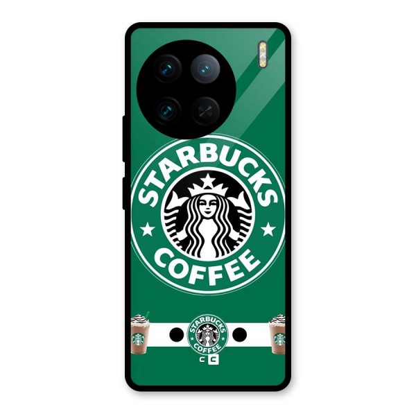 Ribbon StarBucks Glass Back Case for Vivo X90 Pro