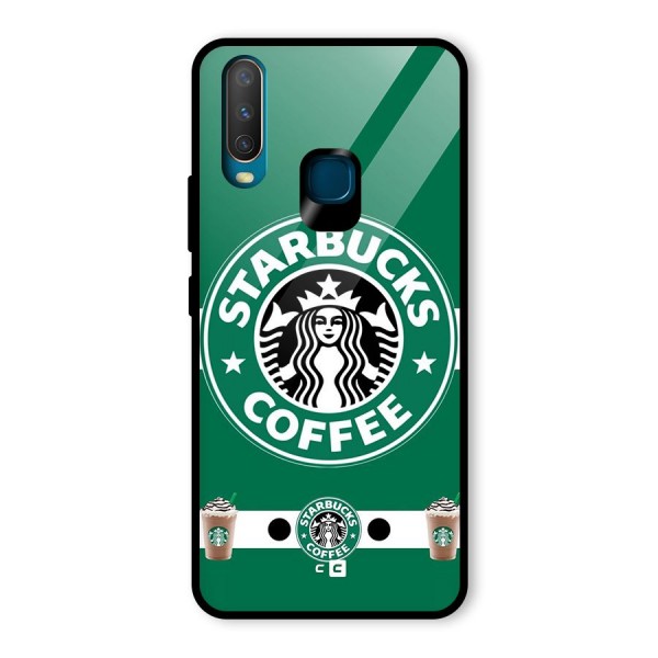 Ribbon StarBucks Glass Back Case for Vivo Y15