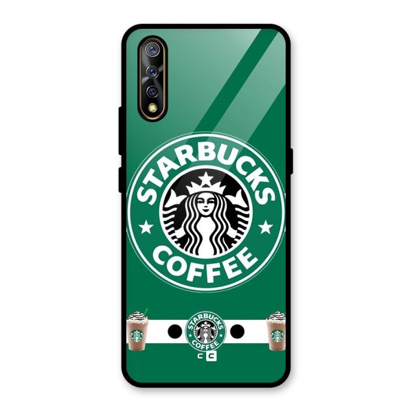 Ribbon StarBucks Glass Back Case for Vivo Z1x