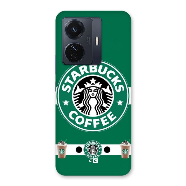 Ribbon StarBucks Glass Back Case for Vivo iQOO Z6 Pro