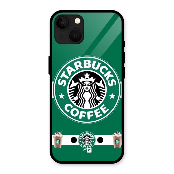 Ribbon StarBucks Glass Back Case for iPhone 13