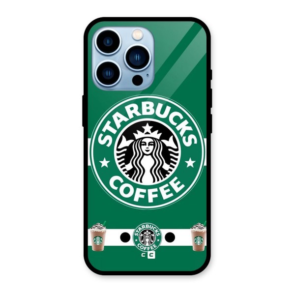 Ribbon StarBucks Glass Back Case for iPhone 13 Pro