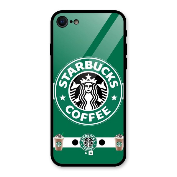 Ribbon StarBucks Glass Back Case for iPhone 8