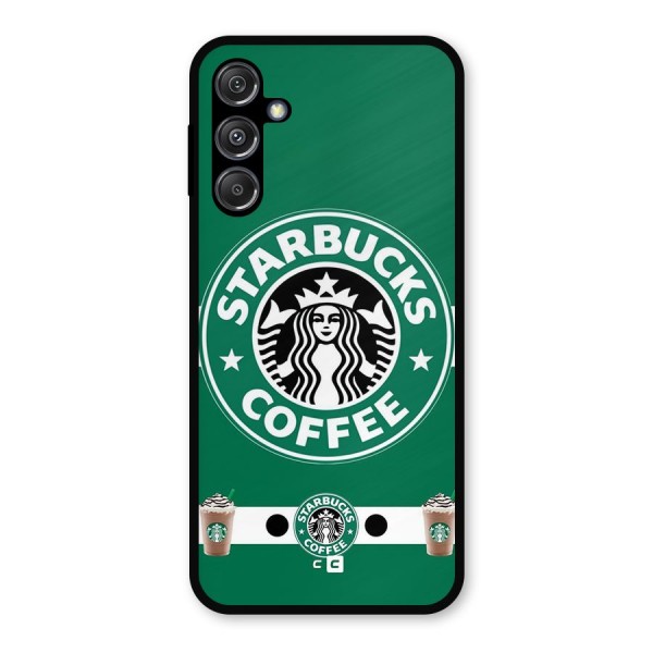 Ribbon StarBucks Metal Back Case for Galaxy M34 5G