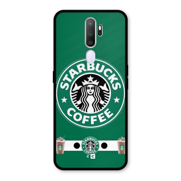 Ribbon StarBucks Metal Back Case for Oppo A5 (2020)