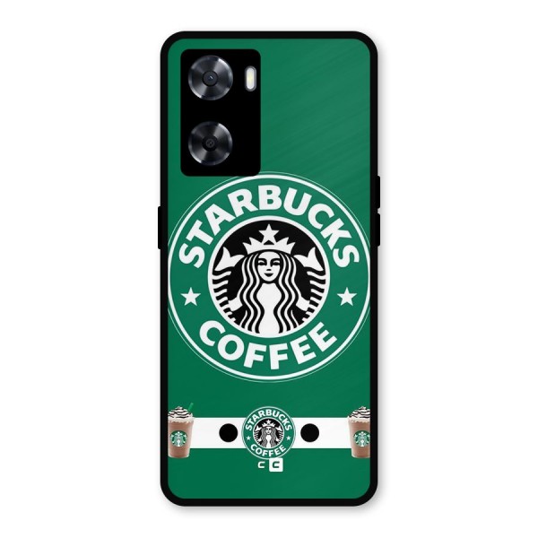 Ribbon StarBucks Metal Back Case for Oppo A77