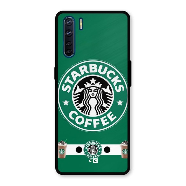 Ribbon StarBucks Metal Back Case for Oppo F15