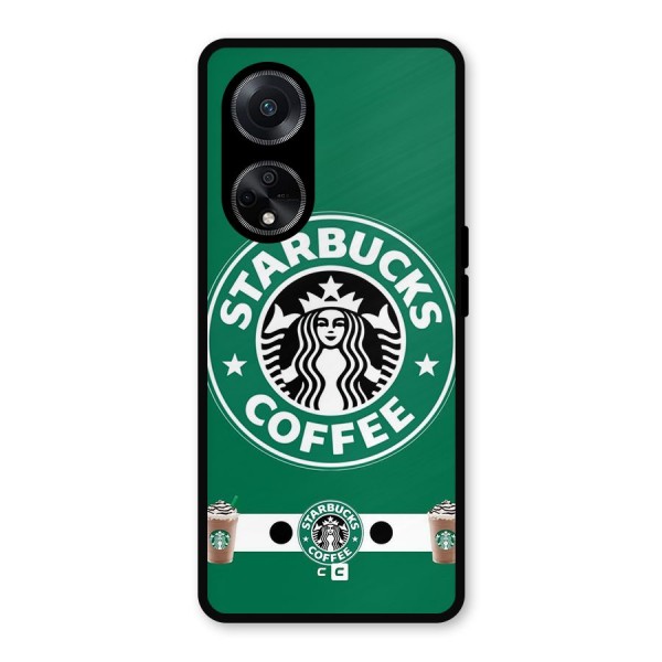 Ribbon StarBucks Metal Back Case for Oppo F23