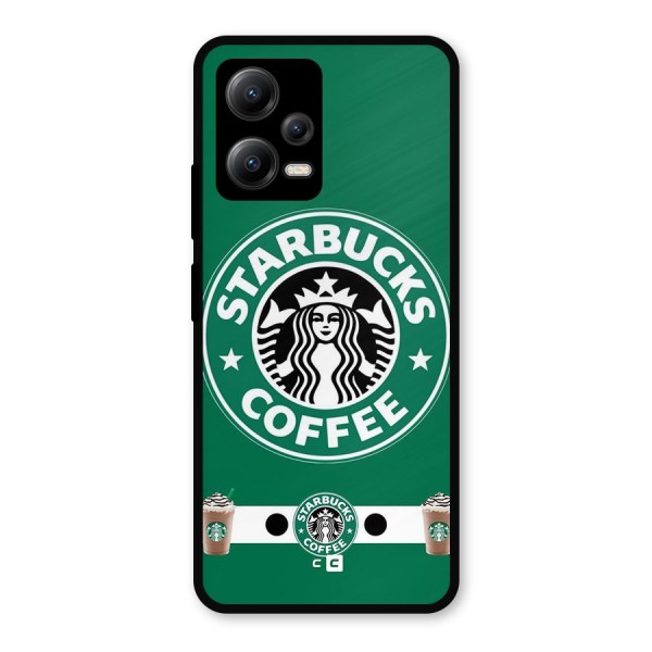 Ribbon StarBucks Metal Back Case for Poco X5