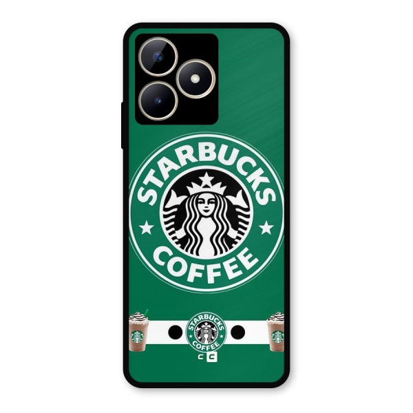 Ribbon StarBucks Metal Back Case for Realme Narzo N53