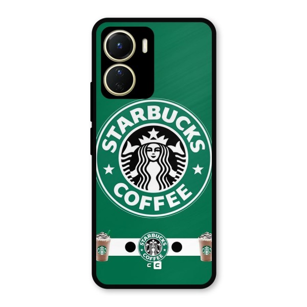 Ribbon StarBucks Metal Back Case for Vivo Y16