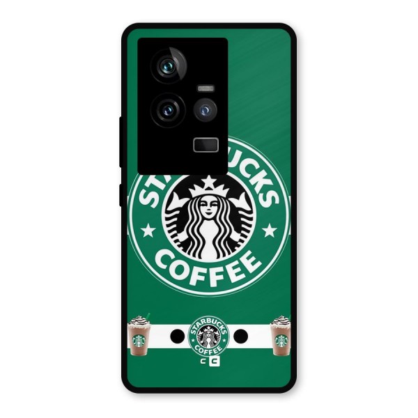 Ribbon StarBucks Metal Back Case for iQOO 11 5G