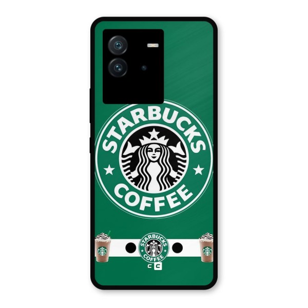 Ribbon StarBucks Metal Back Case for iQOO Neo 6 5G