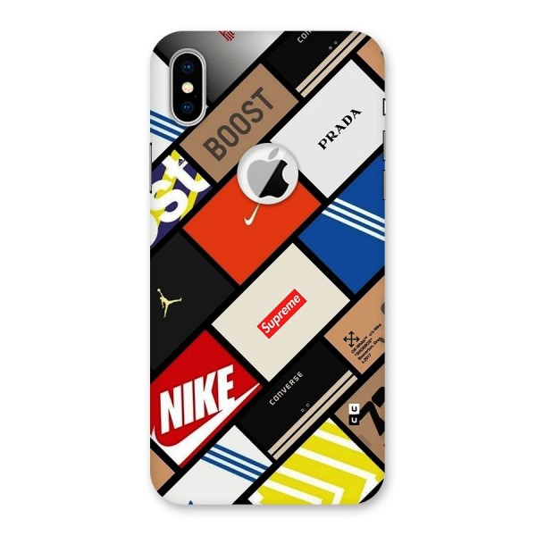 Rich Boxes Back Case for iPhone XS Logo Cut