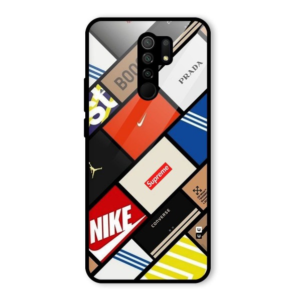 Rich Boxes Glass Back Case for Redmi 9 Prime