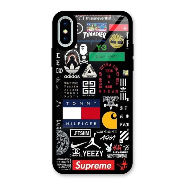 Rich Class Glass Back Case for iPhone X