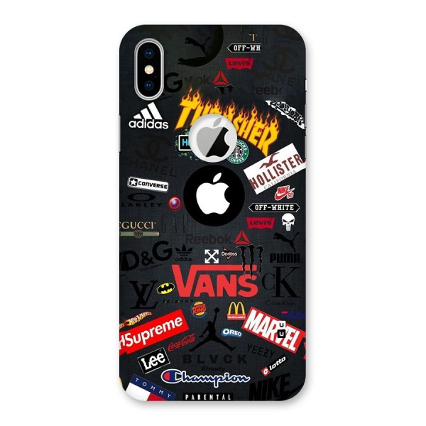 Rich Life Back Case for iPhone XS Logo Cut