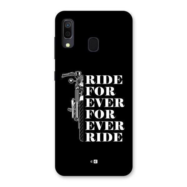 Ride Forever Back Case for Galaxy A20