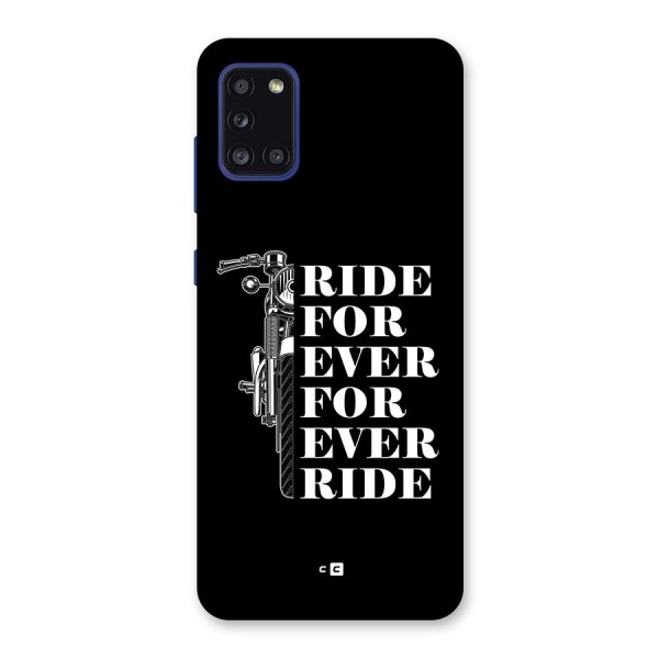 Ride Forever Back Case for Galaxy A31