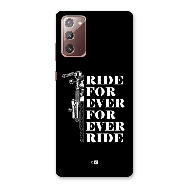 Ride Forever Back Case for Galaxy Note 20