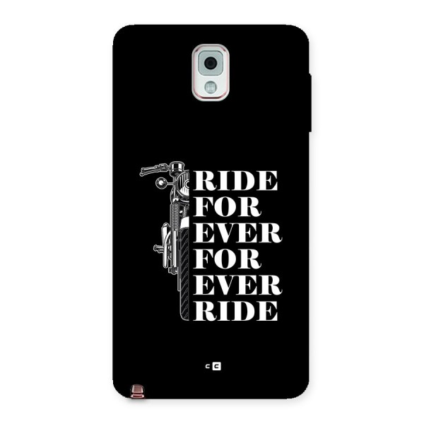 Ride Forever Back Case for Galaxy Note 3