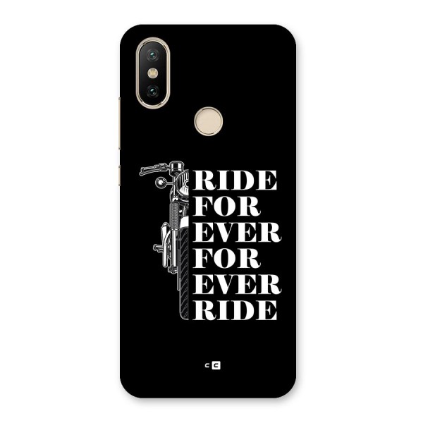 Ride Forever Back Case for Mi A2