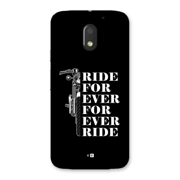 Ride Forever Back Case for Moto E3 Power