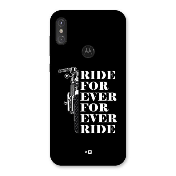 Ride Forever Back Case for Motorola One Power