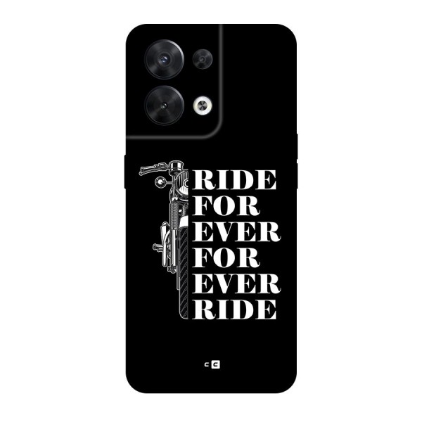 Ride Forever Back Case for Oppo Reno8 5G