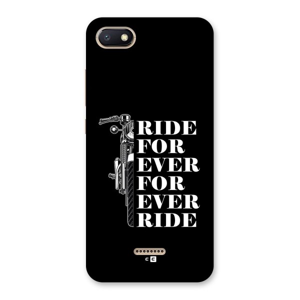 Ride Forever Back Case for Redmi 6A