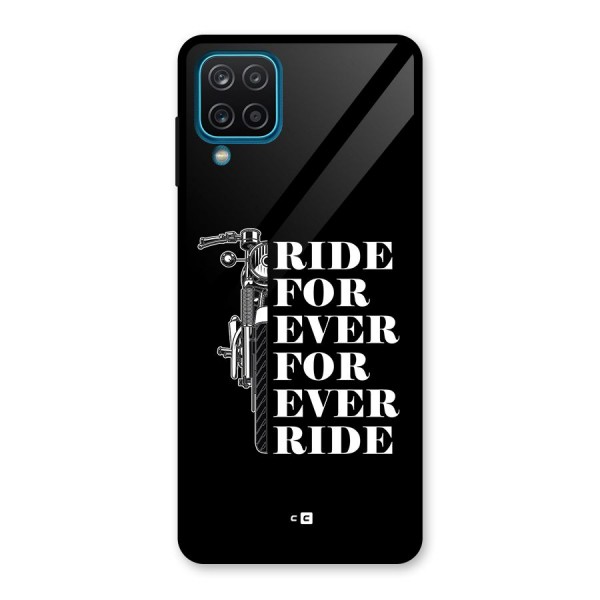 Ride Forever Glass Back Case for Galaxy A12