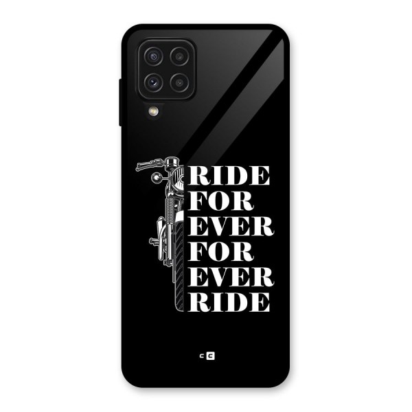 Ride Forever Glass Back Case for Galaxy A22 4G