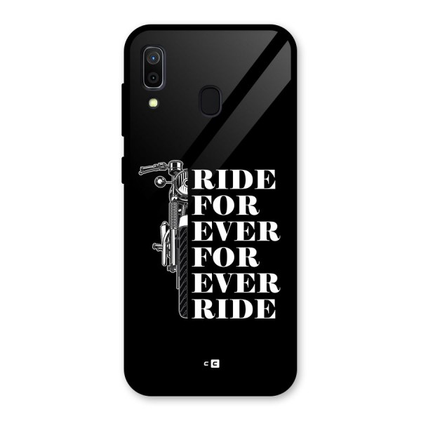 Ride Forever Glass Back Case for Galaxy A30