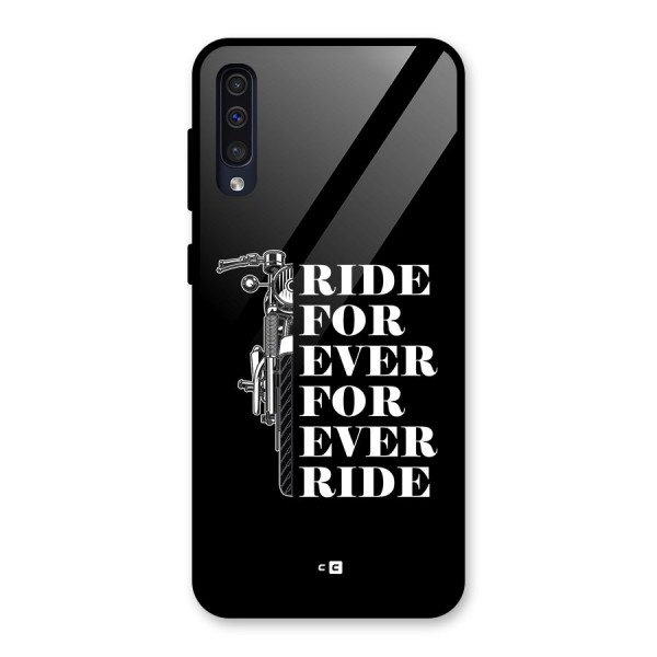 Ride Forever Glass Back Case for Galaxy A50