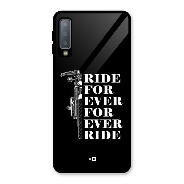 Ride Forever Glass Back Case for Galaxy A7 (2018)