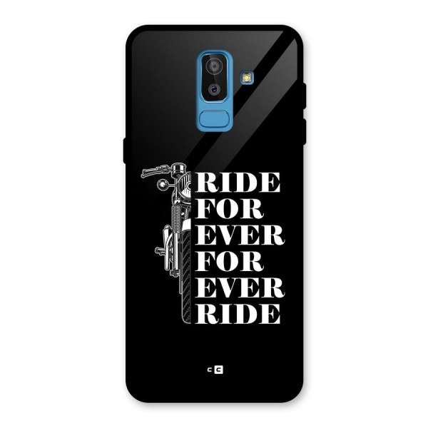 Ride Forever Glass Back Case for Galaxy J8