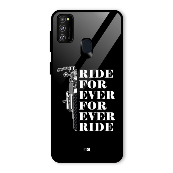 Ride Forever Glass Back Case for Galaxy M21