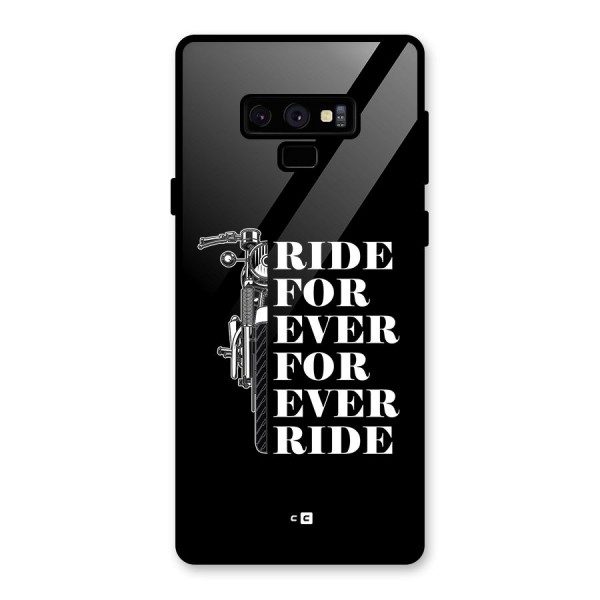 Ride Forever Glass Back Case for Galaxy Note 9