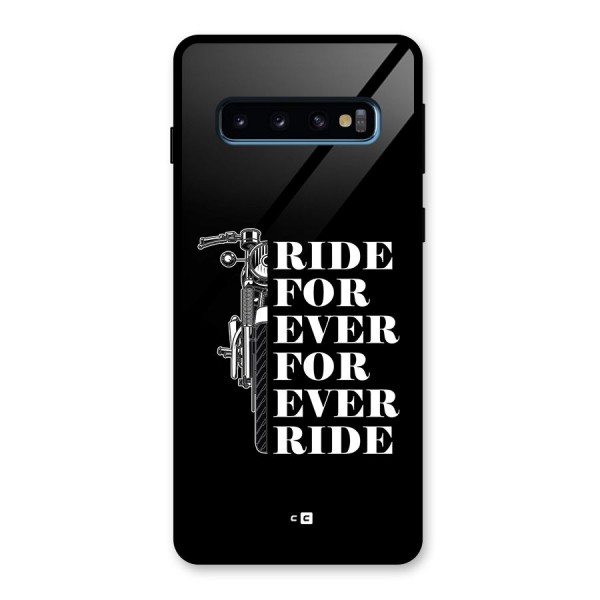 Ride Forever Glass Back Case for Galaxy S10