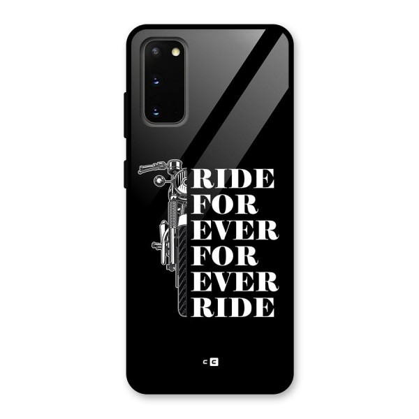 Ride Forever Glass Back Case for Galaxy S20