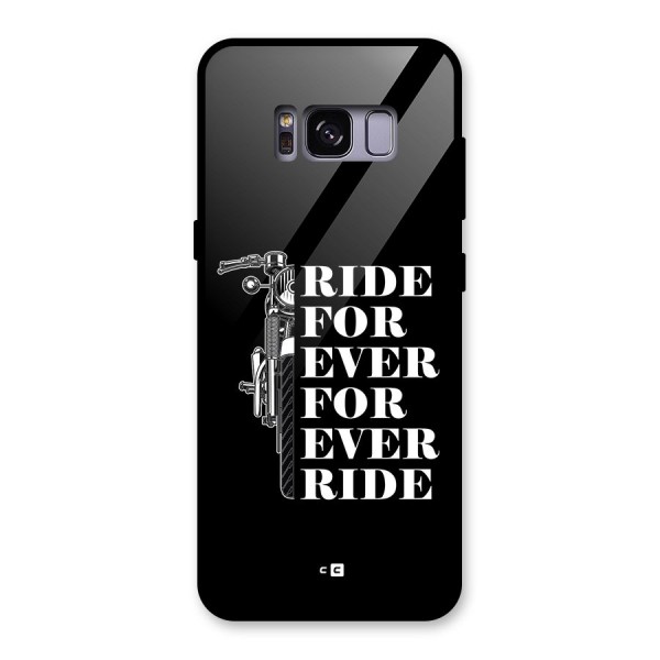 Ride Forever Glass Back Case for Galaxy S8